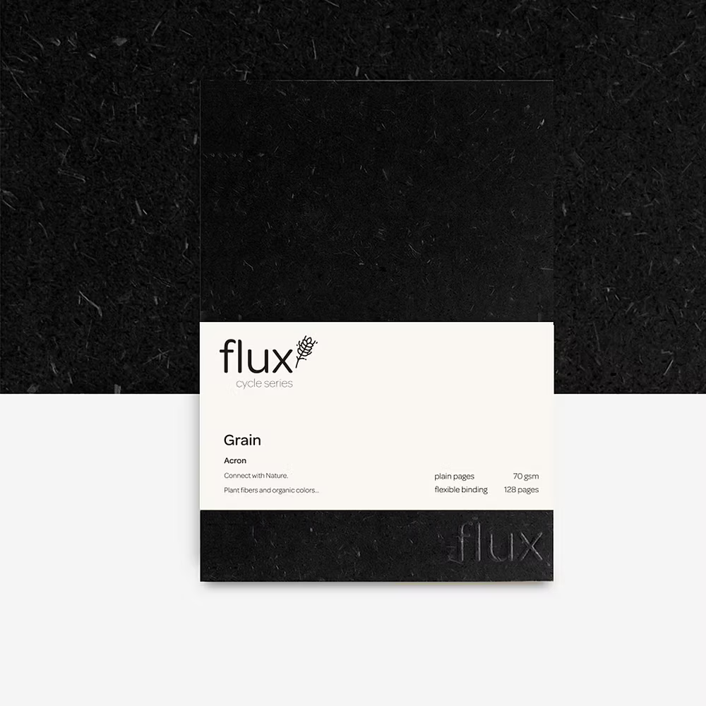 Flux Notebook Cycle Mini A6 Notebook Grain Acron