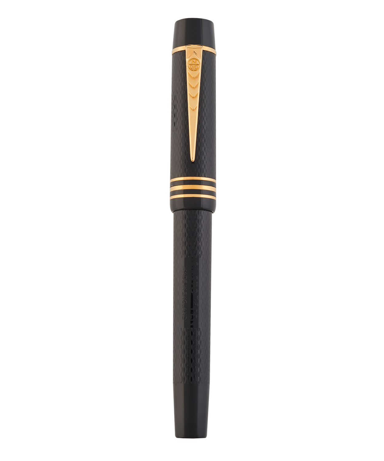 The Magna Ebonite Black and Gold Fountain Pen