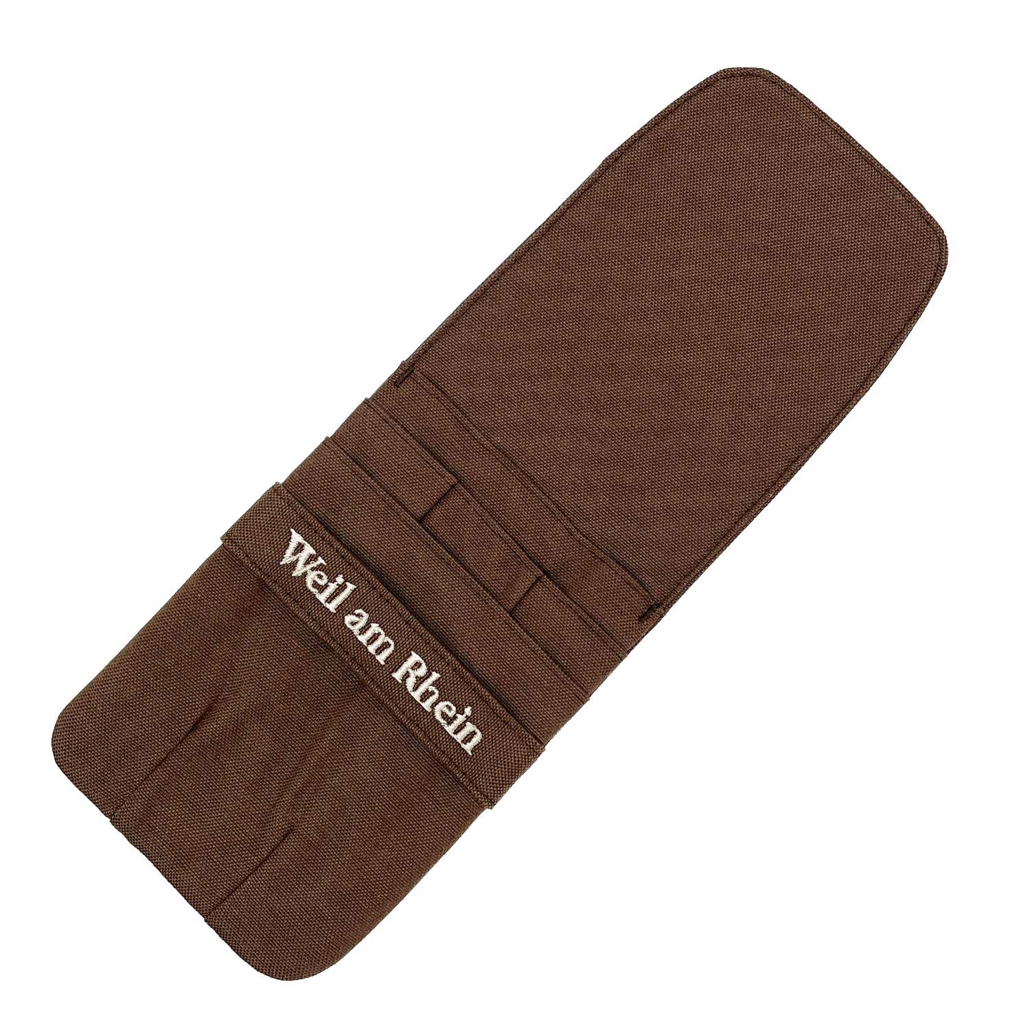 Triple Pen Case Brown